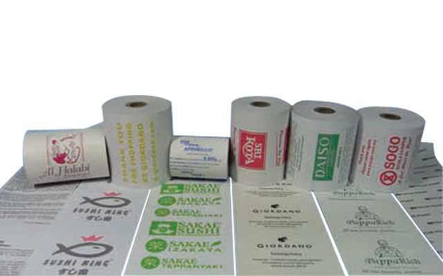 pre-printed paper roll